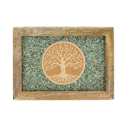 Comprar Caja joyero tarot Árbol de la vida amazonita madera de mango thumb