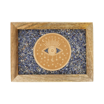 Buy Tarot jewellery box Spiritual eye sodalite mango wood thumb