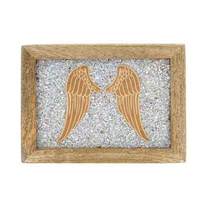Buy Tarot jewellery box Angel wings angelite mango wood thumb
