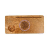 Portacarte Mandala quarzo rosa legno di mango