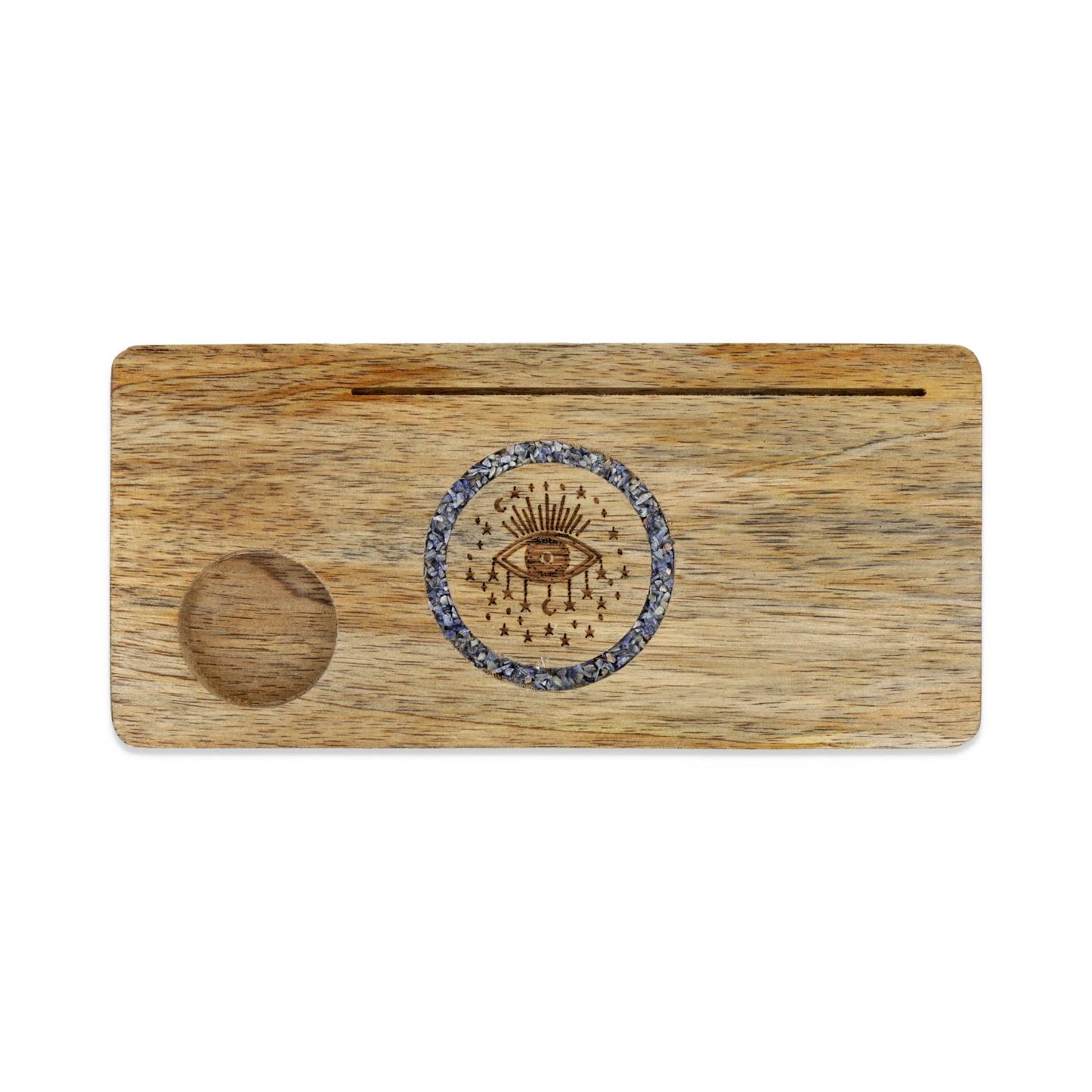 Kartenhalter Spirituelles Auge Sodalith Mangoholz