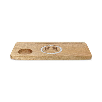 Buy Card holder Angel wings angelite mango wood thumb