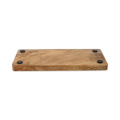 Porte-cartes 7 chakras pierres des chakras mélangées bois de manguier Bois thumb