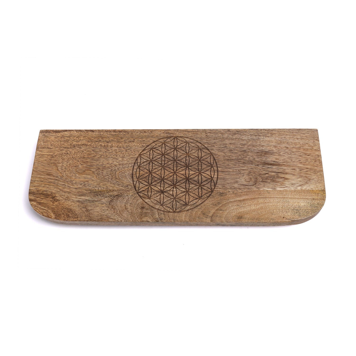 Panchina da meditazione Fiore della Vita in legno di mango all’ingrosso