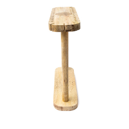 Pendeldisplay Mangoholz rechteckig Blume des Lebens kaufen thumb