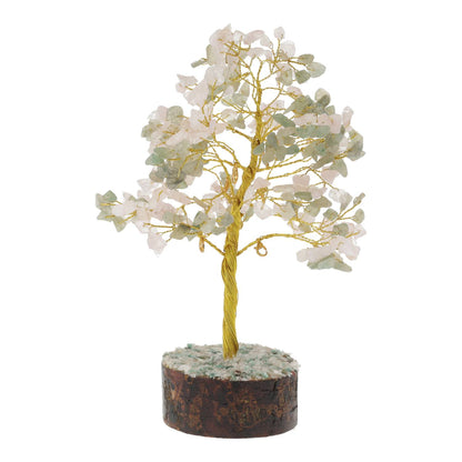 Buy Manifestation Wish Tree Green Aventurine &amp; Rose Quartz with 20 Wish Cards thumb