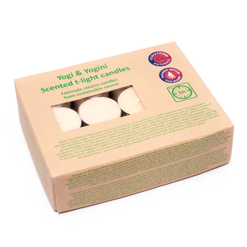 T-lights Flower of Life jasmin scented wholesale