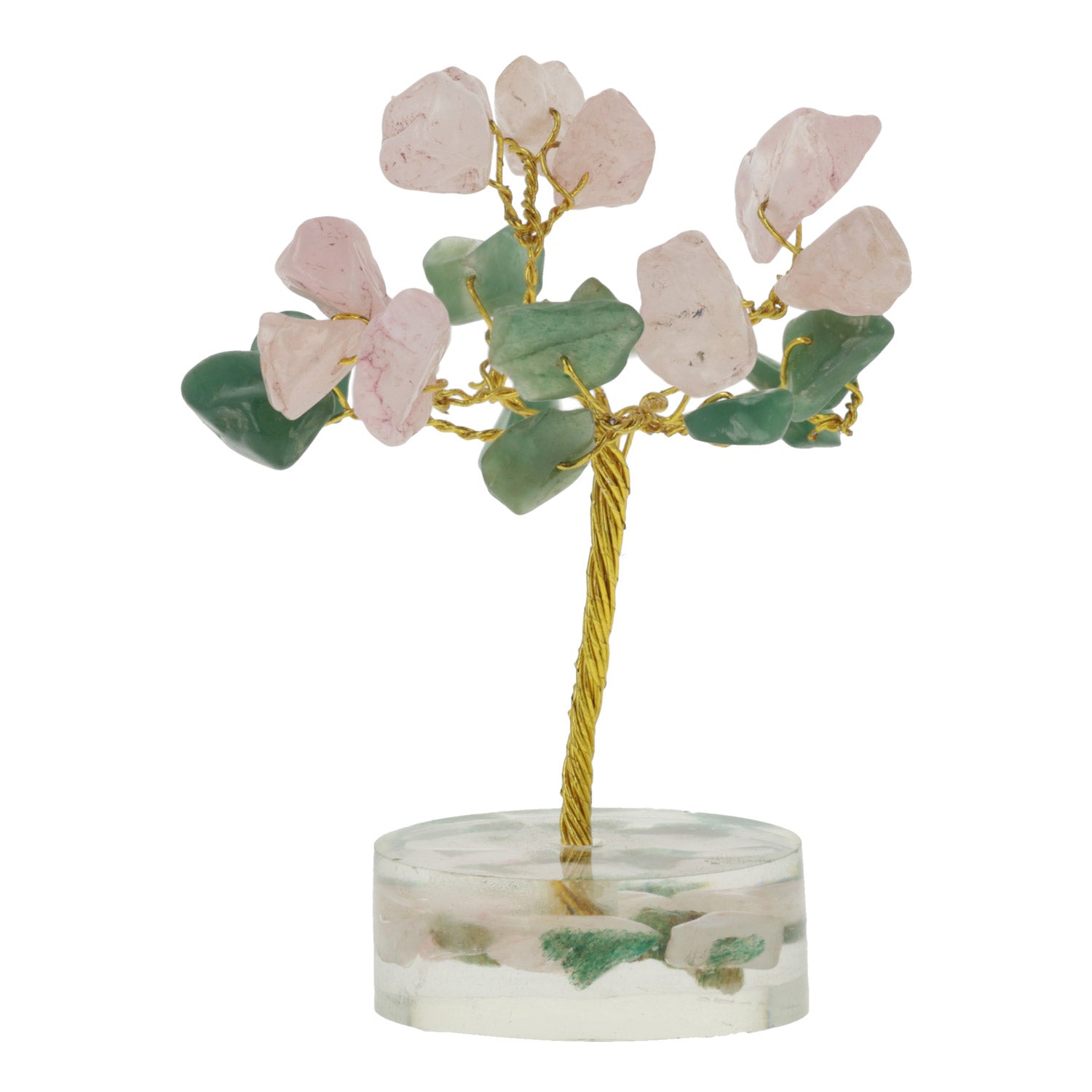 Edelsteinbaum Green Aventurine &amp; Rose Quartz großhandel