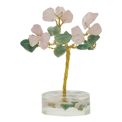 Edelsteinbaum Green Aventurine &amp; Rose Quartz großhandel thumb