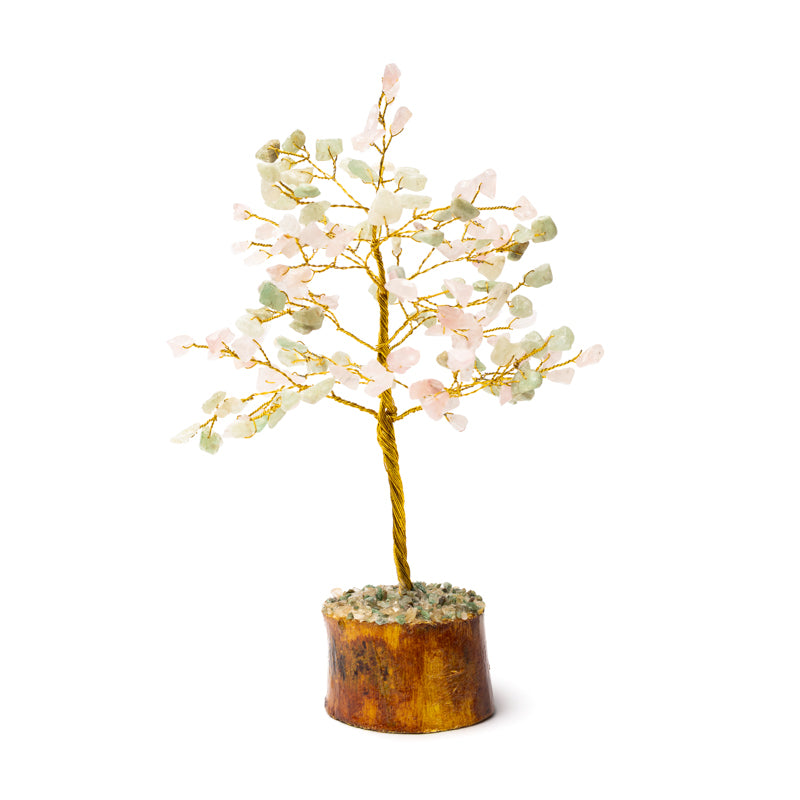 Edelsteenboom Groene Aventurijn & Rozenkwarts