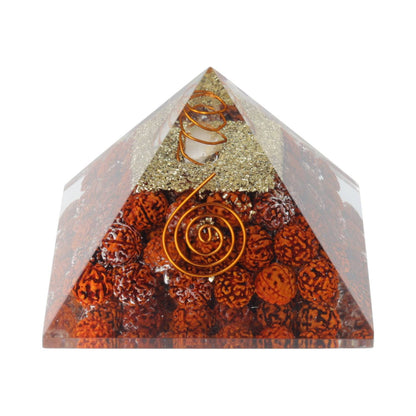 Pirámide orgonita rudraksha thumb