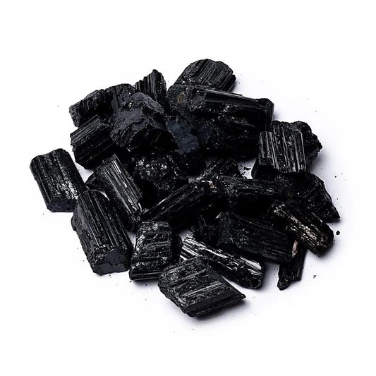 Rough black tourmaline