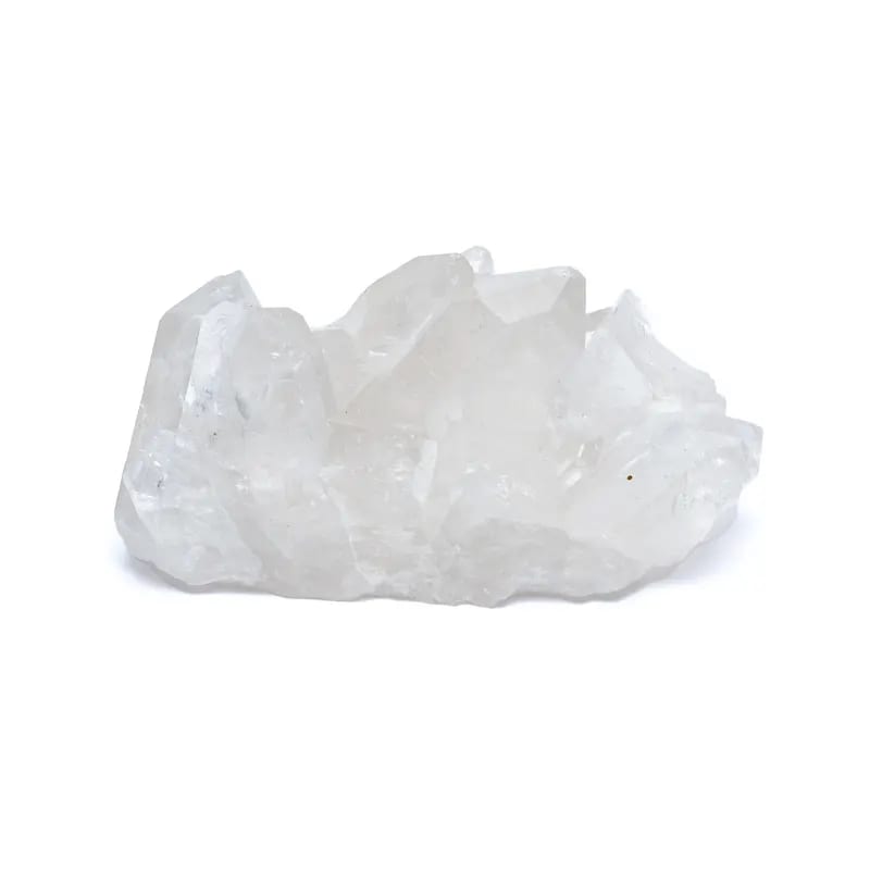 Drusa de cristal de roca en bruto