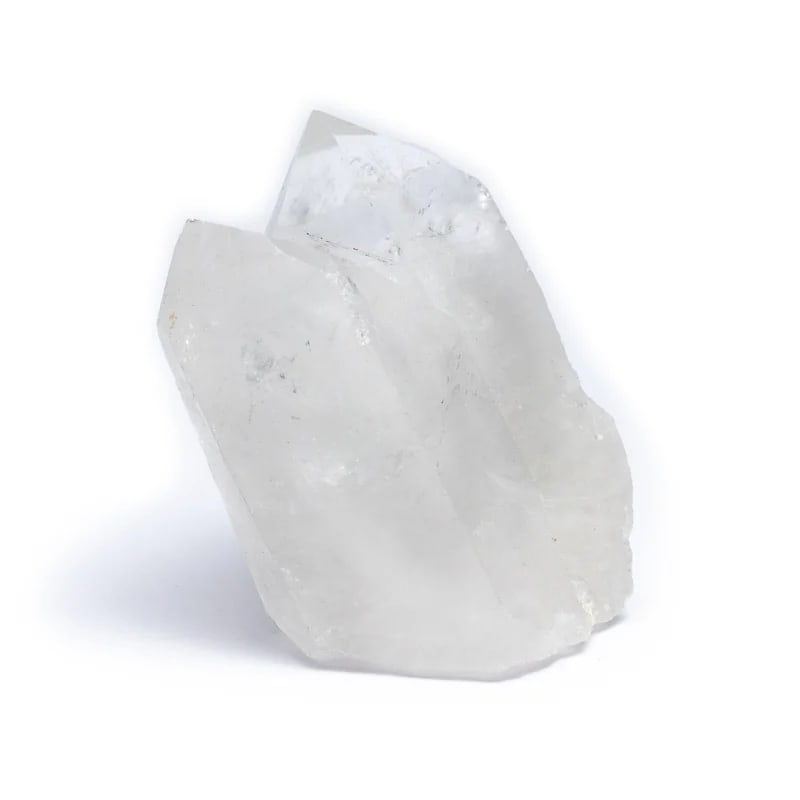 Drusa de cristal de roca en bruto
