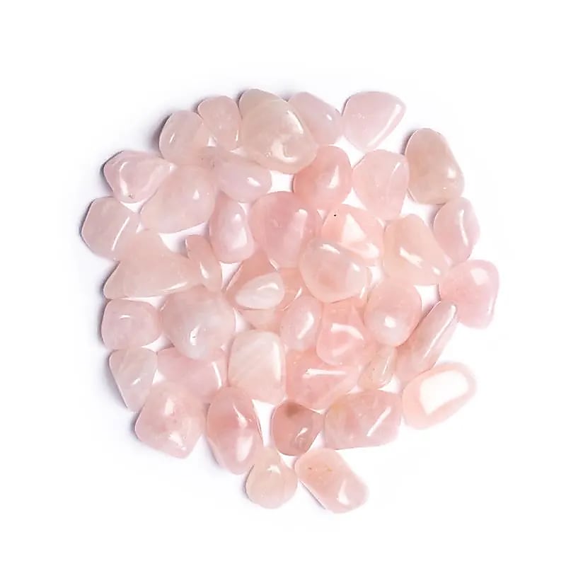 Rose quartz tumbled stones A quality