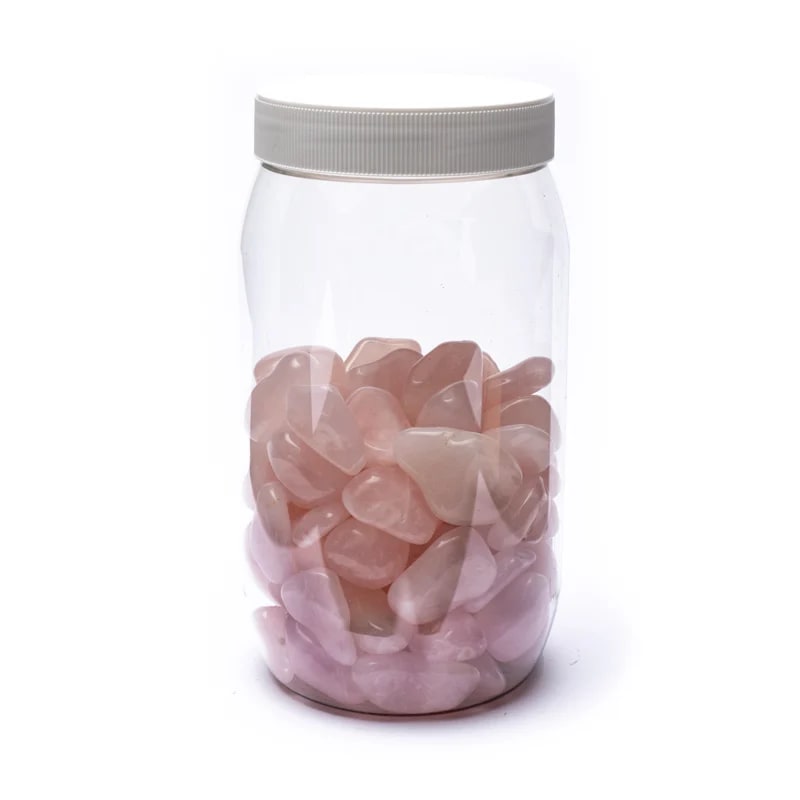 Rose quartz tumbled stones A quality
