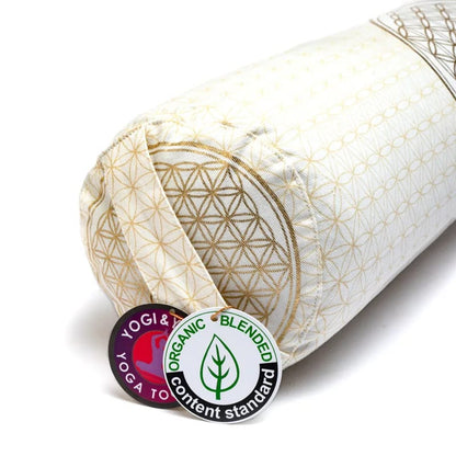 Bolster rund Blume des Lebens Baumwolle BIO (OCS) kaufen thumb