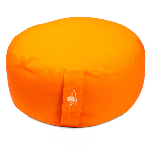 Meditation cushion orange organic cotton (OCS)