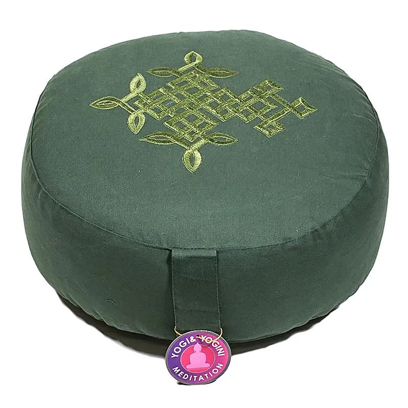 Meditation Cushion dark green Celt Tree of Life