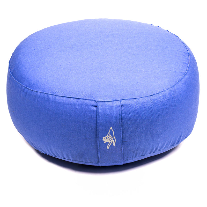 Meditationskissen hellblau Baumwolle BIO (OCS)