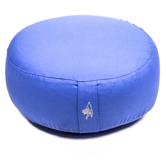 Meditation cushion light blue organic cotton (OCS)