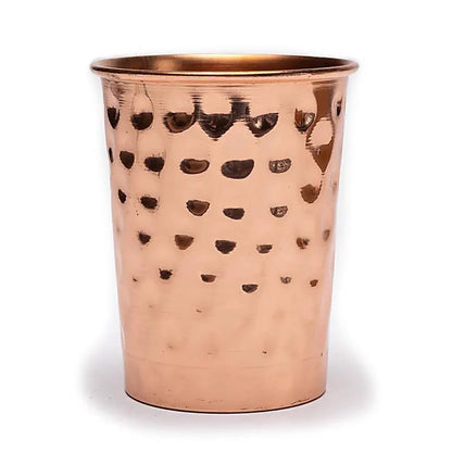 Copper cup hammered thumb