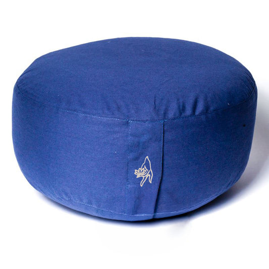 Meditatiekussen leisteen blauw biokatoen