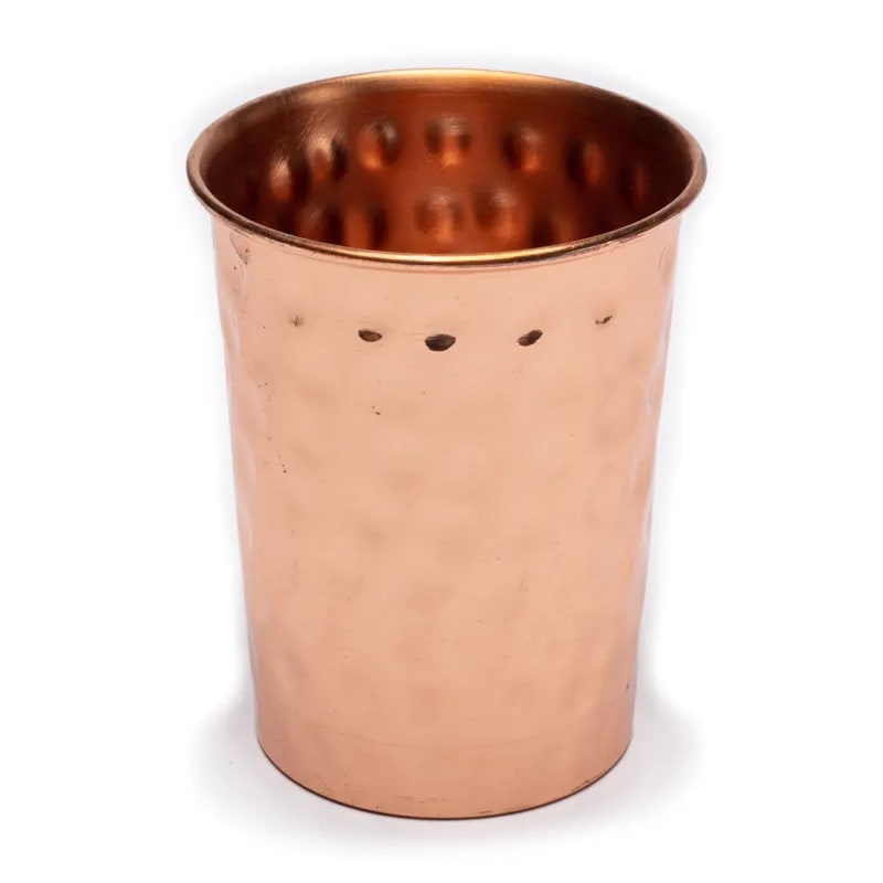 Copper cup hammered
