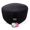 Coussin méditation XL noir coton BIO (OCS)