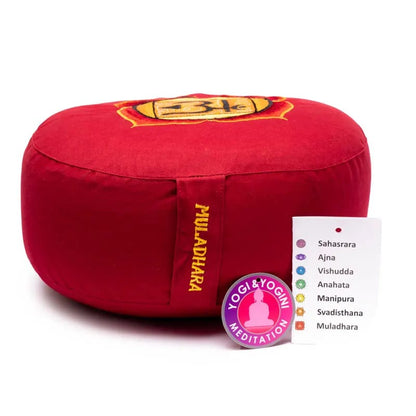 Meditationskissen 1. Chakra bestickt kaufen thumb