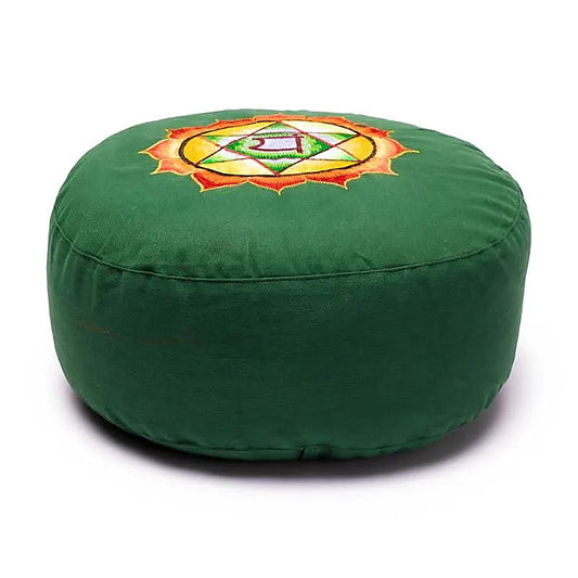Meditatiekussen 4e chakra geborduurd