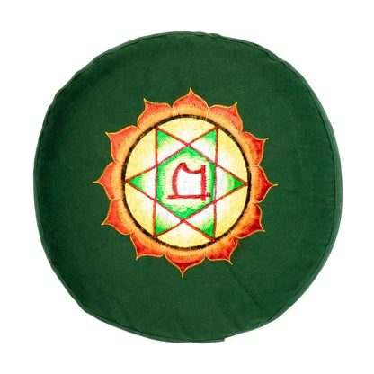 Meditatiekussen 4e chakra geborduurd groothandel thumb