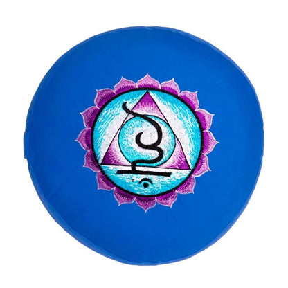 Meditationskissen 5. Chakra bestickt großhandel thumb