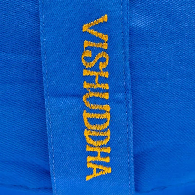 Meditationskissen 5. Chakra bestickt Baumwolle