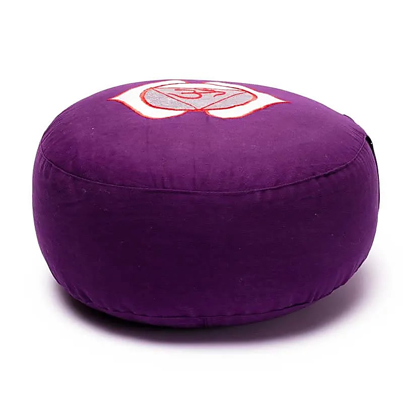 Meditationskissen 6. Chakra bestickt