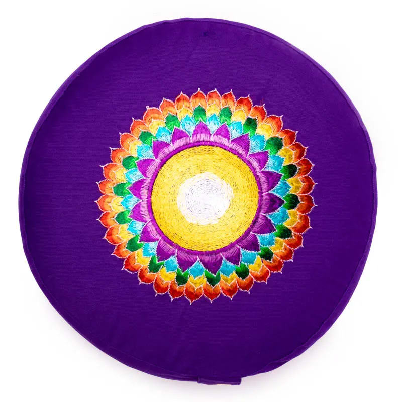 Coussin 7e Chakra Sahasrara brodé de gros