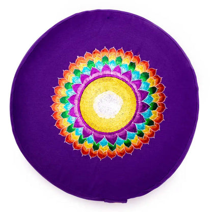 Coussin 7e Chakra Sahasrara brodé de gros thumb
