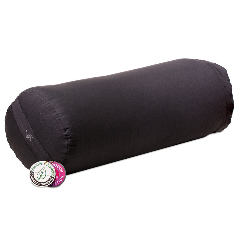 Bolster round anthracite organic cotton (OCS)