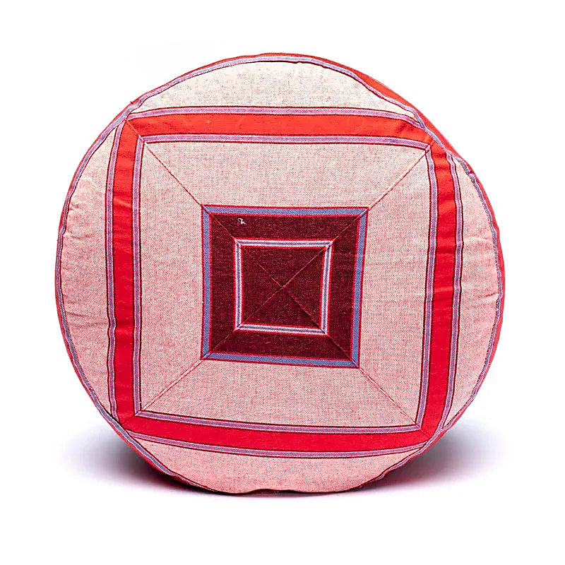 Meditationskissen rosa/rot gemustert großhandel