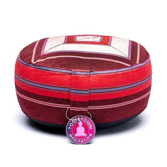 Cuscino meditazione rosa/rosso