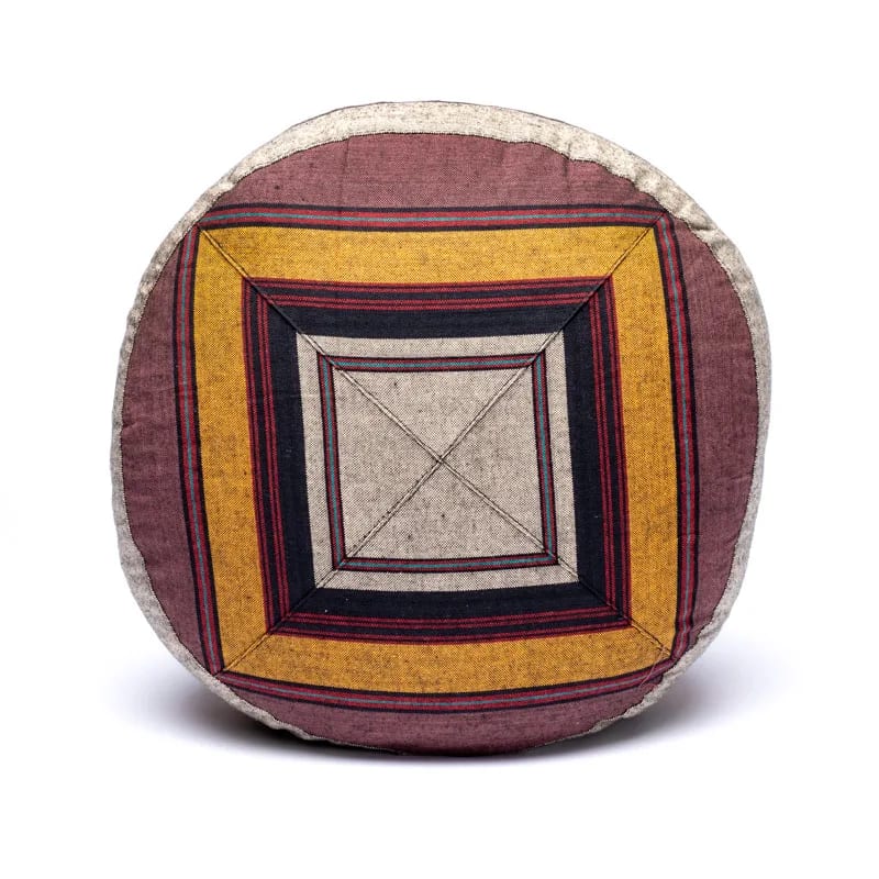 Meditation cushion grey/yellow pattern multi wholesale