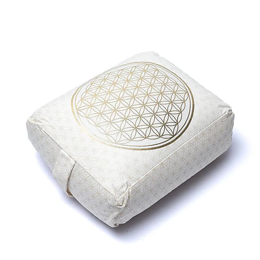 Cuscino meditazione/bolster Fiore della vita cotone organico (OCS)