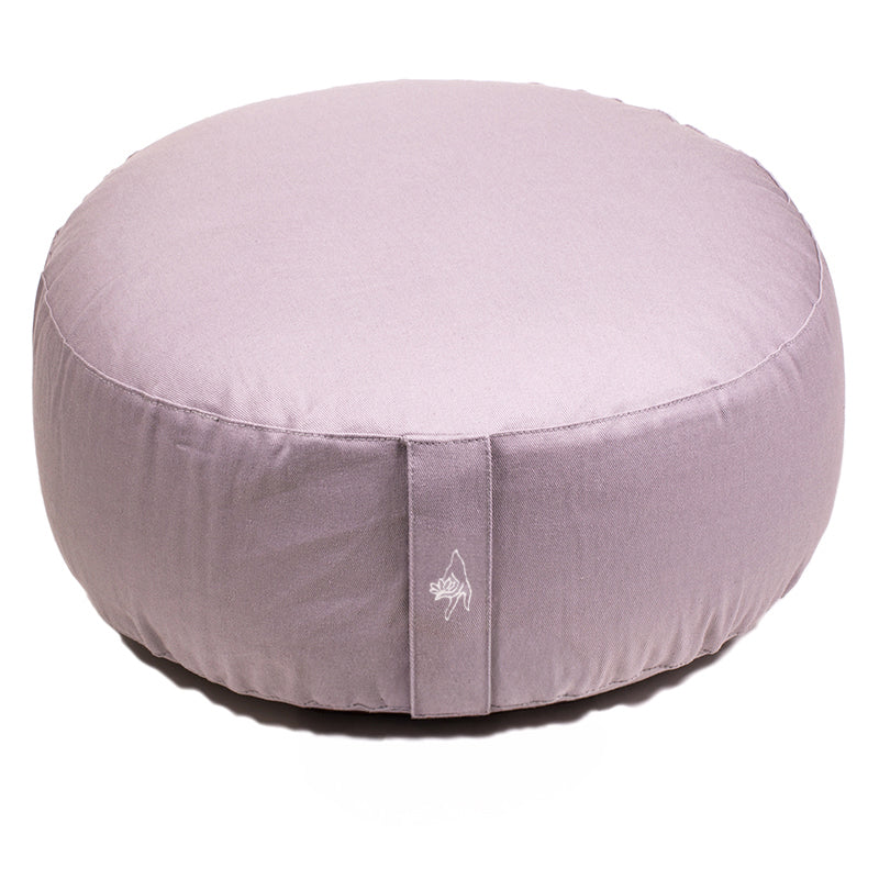 Meditatiekussen taupe biokatoen