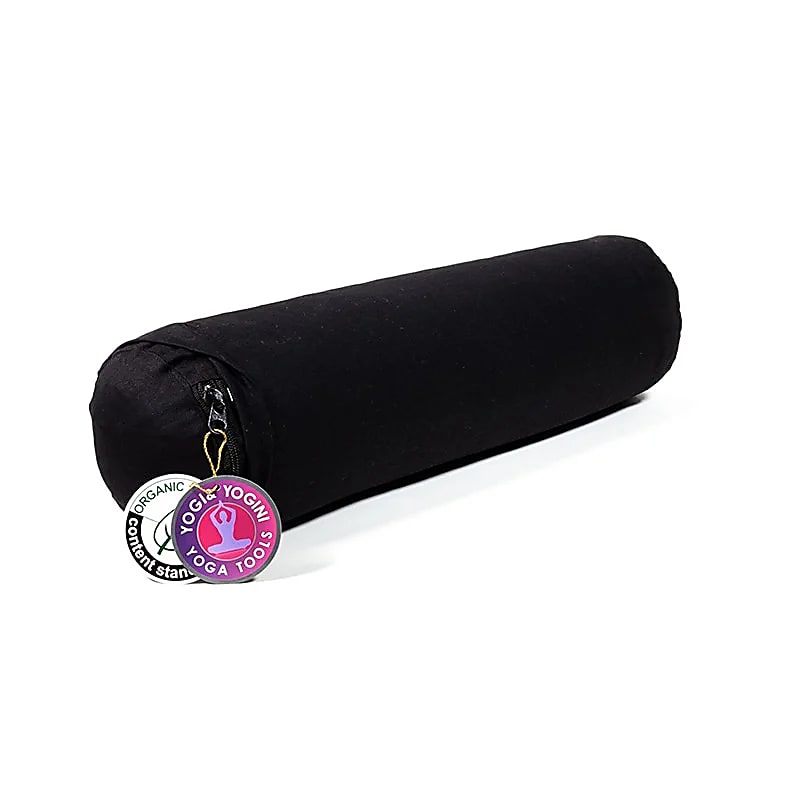 Mini bolster / traversin noir coton BIO (OCS)
