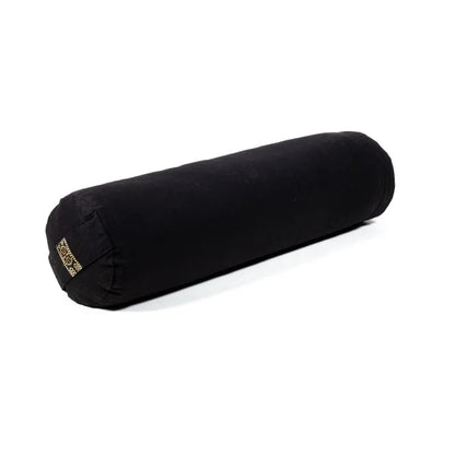 Mini bolster / traversin noir coton BIO (OCS) de gros thumb