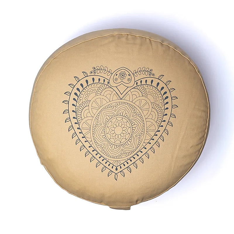 Meditationskissen Herz beige Bio-Baumwolle (OCS) kaufen
