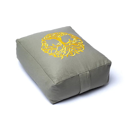 Comprar Cojín de meditación/bolster rectangular Árbol de la vida de algodón orgánico (OCS) thumb