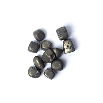 Pyrite tumbled stones A quality thumb