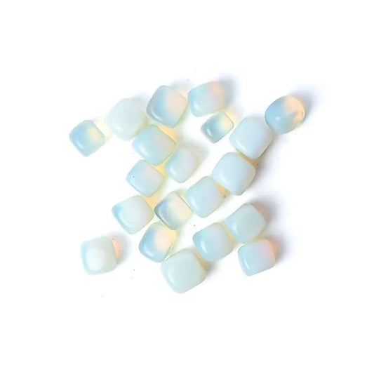 Opaliet trommelstenen
