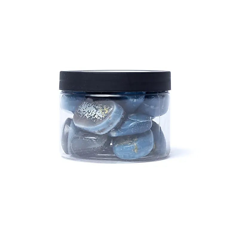 Piedras de ópalo azul pulidas calidad A